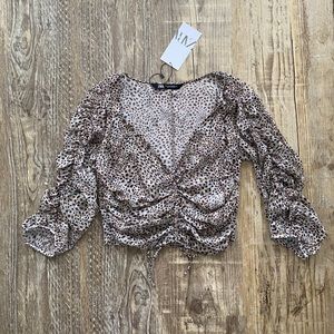 Zara Cheetah Print Top